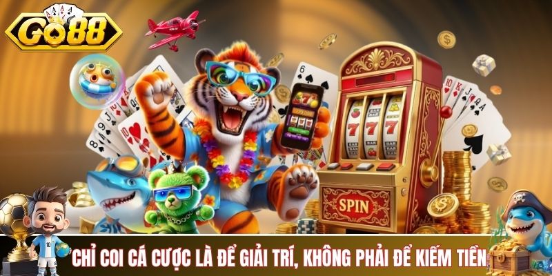 Chỉ coi cá cược là để giải trí, không phải là nguồn thu nhập